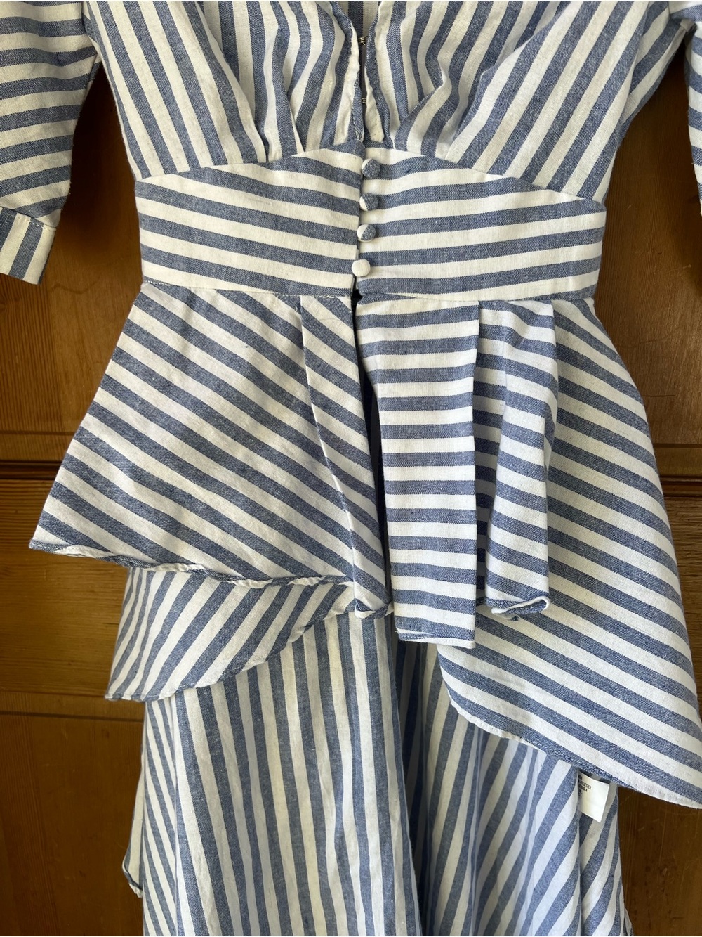English Factory Striped High Low Dress S - Picture 15 of 15